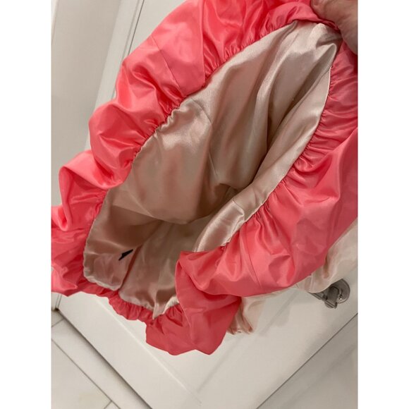 Betsey Johnson Evening Pink Ivory lace Cupcake Mini Dress Size 2 Strapless  EUC - Picture 10 of 11